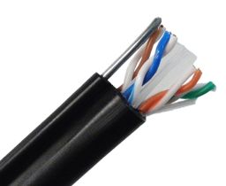 Cat6 Solid Aerial Cable with Messenger