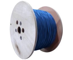 Cat8 Shielded Solid Bulk PVC Ethernet Cable - Blue - 500 Feet