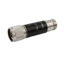 L-com 2W/5dB RF Fixed Attenuator - N Male to N Female - Brass Nickel - 6 GHz