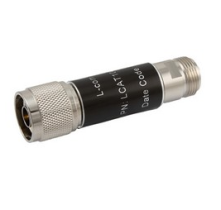 L-com 2W/1dB RF Fixed Attenuator - N Male to N Female - Brass Nickel - 3 GHz