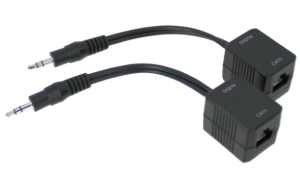 3.5mm Stereo TRS Extender Over Ethernet 