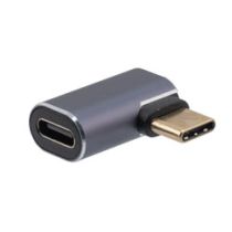 ShowMeCables USB 4.0 Adapter, 40 GBPS, 90 Degree Right/Left Angle , M-F