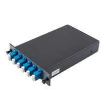 Passive CWDM, Single LGX Demux, 8 Ch F (skip 1391-1411nm) 20nm space, start ch 1270nm, LC/UPC, w/ MON (1%) & Pass, Single fiber