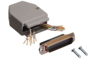 DB25 Male to Dual RJ45 Female Modular Adapter Kit - 16 Conductor (2x8)