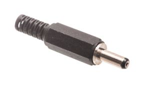 DC Power Male Solder Connector - 1.0mm I.D. - 3.8mm O.D.