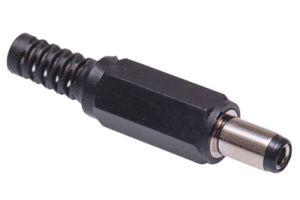 DC Power Male Solder Connector - 2.5mm I.D. - 5.5mm O.D.