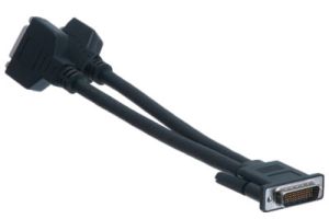 DMS-59 Male to Dual DVI-I Female Y-Split Cable