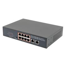 10 Port Gigabit PoE Ethernet Desktop Switch - 10/100/1000TX PoE+ 802.3at/af