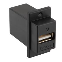 L-com USB Adapter A-B, Black