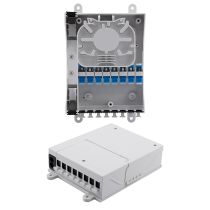 Splitter Distribution Box - 8 Ports with SC/UPC Adapters - 2 Input/Output Ports - No Pigtails