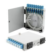 8 Port FTTH Terminal Box - Metal with SC/UPC Pigtails and SC/UPC Adapters