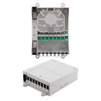 Splitter Distribution Box - 8 Ports with SC/APC Adapters - 2 Input/Output Ports - No Pigtails
