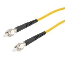 L-com Fiber Optic Patch Cable SMA/APC-SMA/APC Simplex 9.25/125 OS1 Single Mode Fiber 3.0mm PVC Jacket 1 m