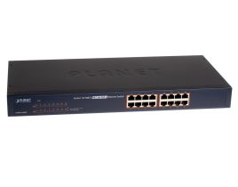 Planet 16-Port 10/100TX 802.3at PoE+ Ethernet Switch Metal Housing and Internal Power