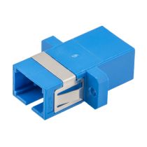 Fiber Optic SC Coupler - Single mode - Flange - Blue