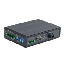 RS232/422/485 to simplex fiber SC Media Converter, 20km reach over single SMF 1550nm TX/1310nm RX, Extended temp