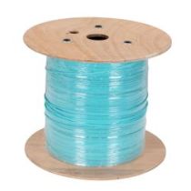 L-com Round Duplex Optical Cable, 50/125 40/100GB OM4, Riser Rated, 2.0mm, 500 Meters