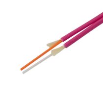 L-com Round Duplex Optical Cable, 50/125 40/100GB OM4, LSZH Rated, 2.0mm, Continuous Run