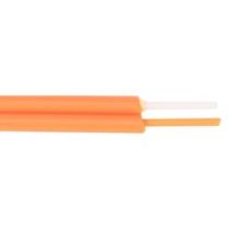L-com Round Duplex Optical Cable, 50/125 OM2, Plenum Rated, 3.0mm, Continuous Run