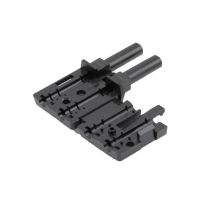 Versatile Link Black Duplex Friction-Style Connector. For use with 1.0 x 2.2mm POF.