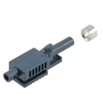 Versatile Link Blue Simplex Latching-Style Connector. For use with 1.0 x 2.2mm POF.