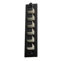Fiber Sub Panel SC Simplex Multimode Couplers, 6 count, Bronze Sleeve, Black 