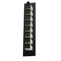 Fiber Sub Panel SC Simplex Multimode Couplers, 8 count, Bronze Sleeve, Black 