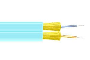 Duplex Zipcord Fiber Cable - Multimode - 10 GB 50/125 - OM3 - 2 Strand -Plenum - 3mm - Per FT