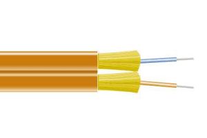 Duplex Zipcord Fiber Cable - Multimode - 50/125  - OM2 - 2 Strand - Plenum - 2mm - Per FT