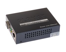 Planet IEEE802.3af/at PoE 10/100/1000Base-T to 100/1000X SFP Converter