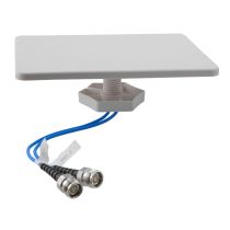 L-com Indoor Wide Band Omni Antenna, Ceiling Mount, 2.5 to 5 dBi Gain, 698-960/1427-1710/1710-2700/3300-4200 MHz Frequency Range, 2 x 4.3-10-Female Connector, Low PIM, Horizontal x 2 Polarization