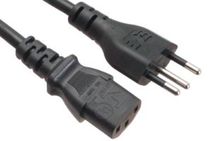 NBR14136 to C13 International Power Cord - 10 Amp - 1.8 M
