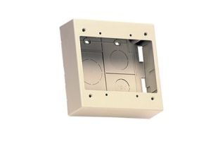 Low Voltage Junction Box - Double Gang - Ivory