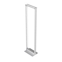 L-com 45U Aluminum 2-Post Open Frame RAL9003 -Signal White