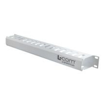 L-com 19" 1U, 2.5" D, Horizontal Cable Management-RAL9003-Signal White 