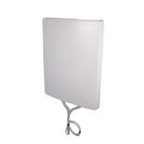 L-com 2400-2500, 5150-5850, 6000-7125 MHz Flat Panel MIMO Antenna, 11 dBi Gain, 8 RP SMA Male Connectors
