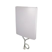 L-com 2400-2500, 5150-5850, 6000-7125 MHz Flat Panel MIMO Antenna, 11 dBi Gain, 8 N Type Male Connectors