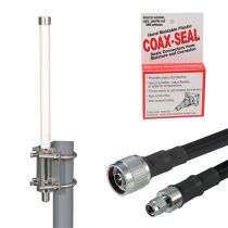 L-com Helium Miner Antenna Upgrade Kit, 3dBi 900MHz Omni w/ N Male to RP-SMA Male, 6ft Low Loss 400 Cable
