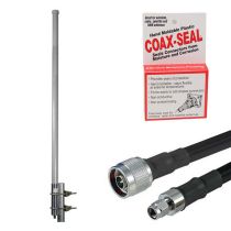 L-com Helium Miner PRO Antenna Upgrade Kit, 8dBi 900MHz Omni w/ N Male to RP-SMA Male, 6ft Low Loss 400 Cable