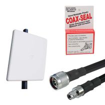 L-com Helium Miner HD Antenna Upgrade Kit, 9dBi 900MHz Panel w/ N Male to RP-SMA Male, 6ft Low Loss 400 Cable