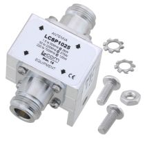 L-com Type N F/F In/Out RF Surge Protector 1.5MHz - 700MHz DC Block 2kW 50kA Blocking Cap and Gas Tube