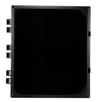 Black Replacement Hinge Cover for 1412 Polycarbonate Enclosure