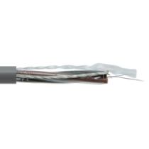 L-com 600V Control Cable, USA Made, 2 Conductor 22AWG Stranded, Shielded, CSA FT4 AWM 2586 600VTROL VW-1 105C PVC Gray, 1000F
