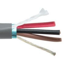 L-com 600V Control Cable, USA Made, 3 Conductor 22AWG Stranded, Shielded, CSA FT4 AWM 2586 600VTROL VW-1 105C PVC Gray, 1000F