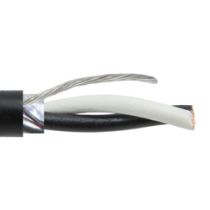 L-com Process System Interconnect Cable, USA Made, 18AWG 1 Pair Shielded, AWM 2464 300V CM PLTC ITC UV Res PVC, Black, 1000F