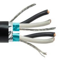 L-com Process System Interconnect Cable, USA Made, 20AWG 2 Shielded Pairs & Overall Shield, AWM 2464 300V, CM PLTC ITC UV Res PVC, Black, 1000F