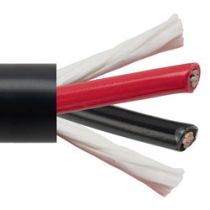 L-com Power Bulk Tray Cable, Exposed Run, 2 Conductor 10AWG 600V, TC-ER THHN THWN, UL86 UL1277 UL1581, 90C UV Res VW-1 PVC Black, 1KFT