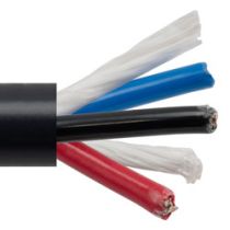 L-com Power Bulk Tray Cable, Exposed Run, 3 Conductor 10AWG 600V, TC-ER THHN THWN, UL86 UL1277 UL1581, 90C UV Res VW-1 PVC Black, 1KFT