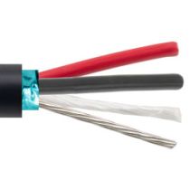 L-com Shielded Power Bulk Tray Cable, Exposed Run, 2 Conductor 12AWG 600V, TC-ER THHN THWN, UL86 UL1277 UL1581, 90C UV Res VW-1 PVC Black, 1KFT 