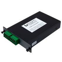 Passive DWDM, Plug-In Single LGX Combo Mux & Demux, 4 Channels with 100 GHz spacing, starting Ch36 (1548.52nm), LC-APC connectors, Pass & Monitor